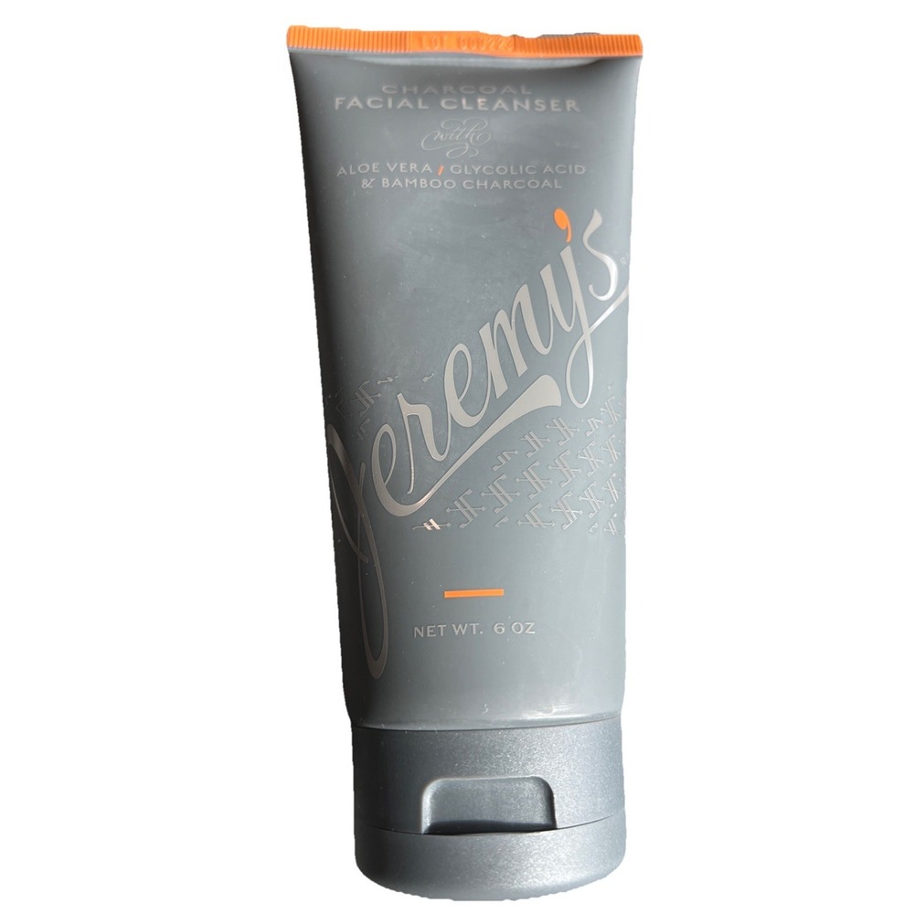 Jeremy's Skin Care CHARCOAL  FACIAL CLEANSER, Aloe/Glycolic Acid/Bamboo Charcoal
